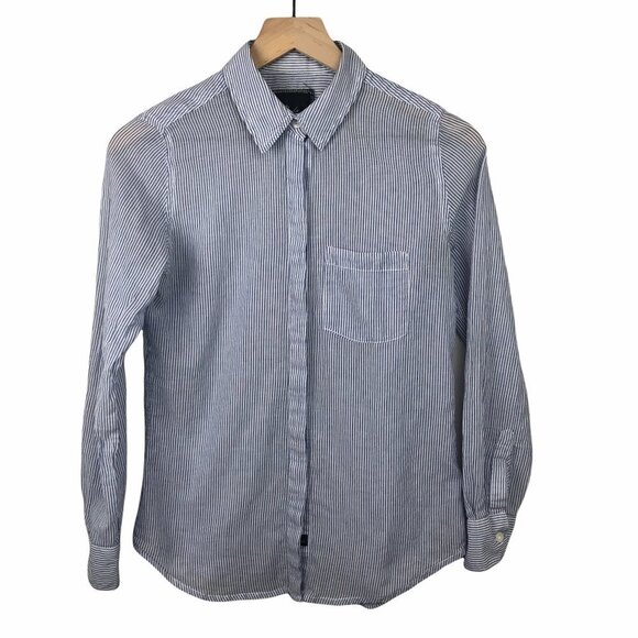 Rails Striped Long Sleeve Button Front Shirt - Picture 1 of 3